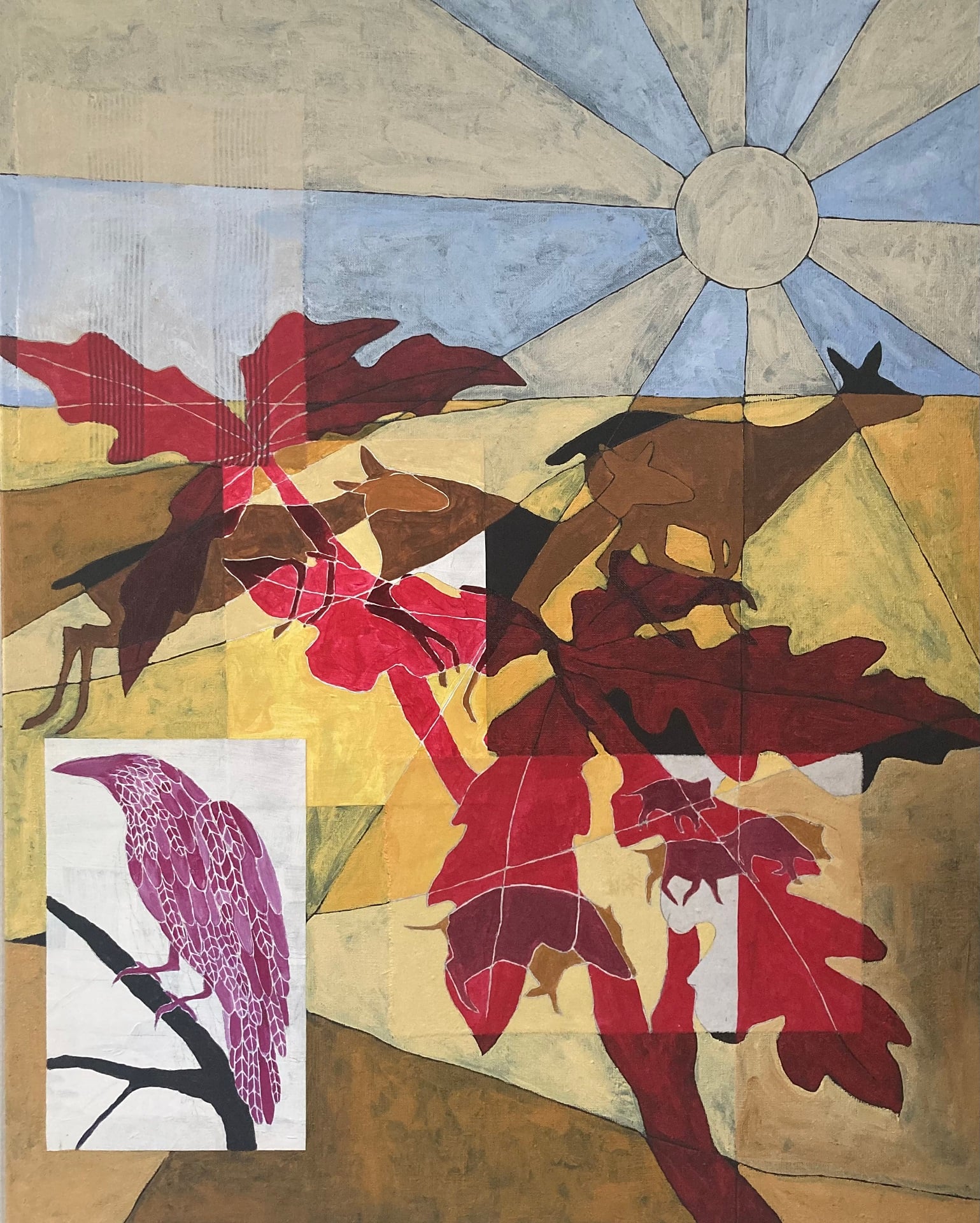 Åbne landskaber, 100 x 80 cm