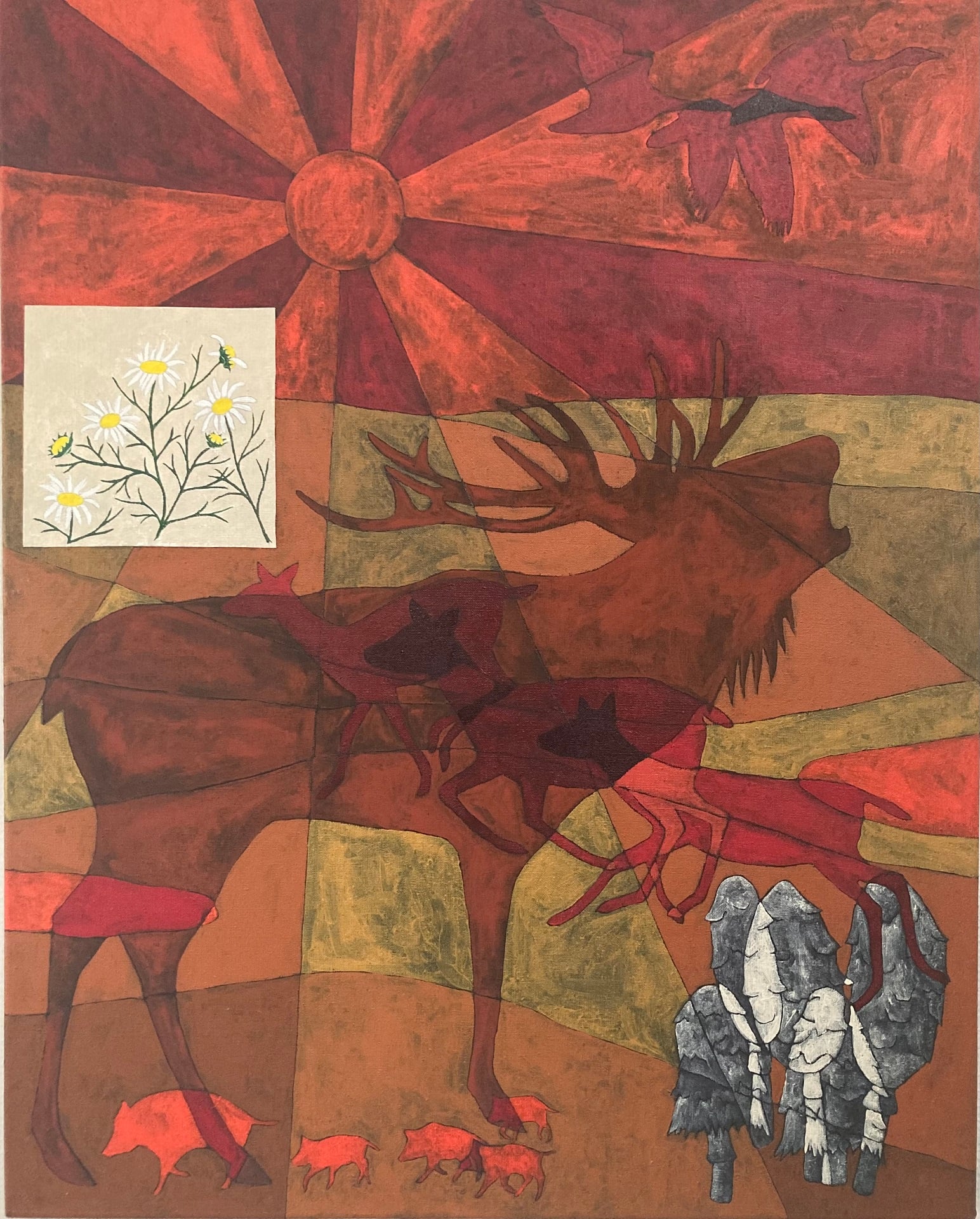 Åbne landskaber, 100 x 80 cm